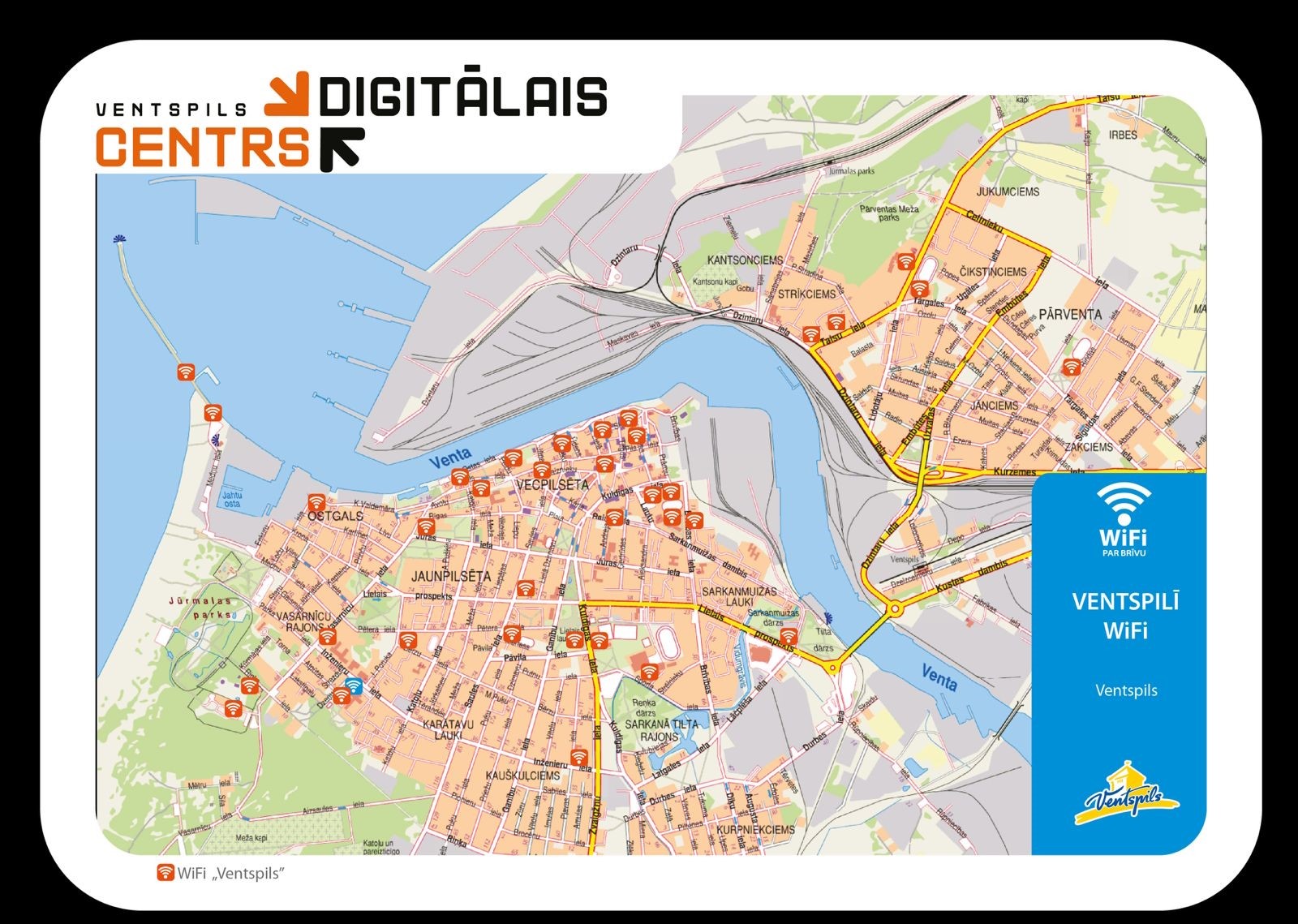 Free internet access points - VisitVentspils